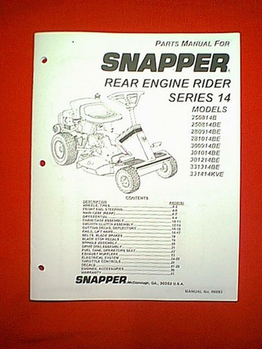 Snapper rear engine riding - rear,