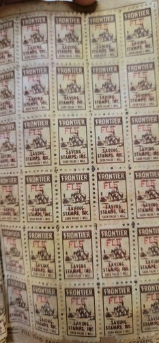 Frontier saving stamps - saving, inc
