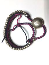 LINKS of LONDON 925 Silver Friendship Bracelet Navy Pink Silver
