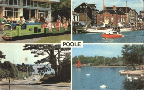 Vintage poole postcard - vintage,