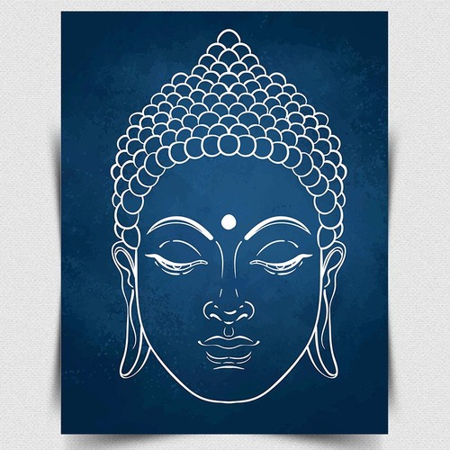 Buddha head yoga meditation - buddha,