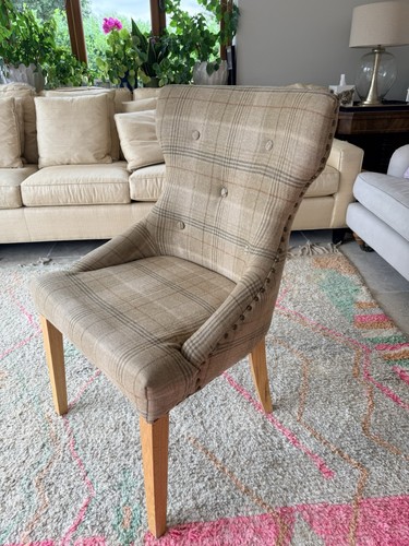 Oatmeal tartan dining - 12,
