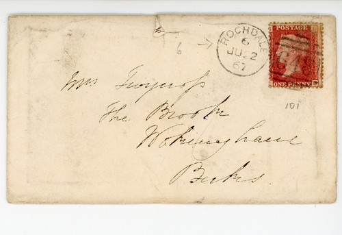 1867 penny red cover - cover, with
