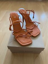 Zara Orange Heels Size 4