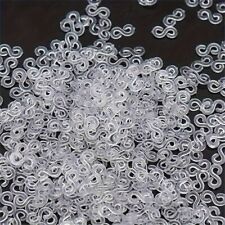 Clear Transparent S Clips For Loom Bands Bracelet Jewellery Making Brand New