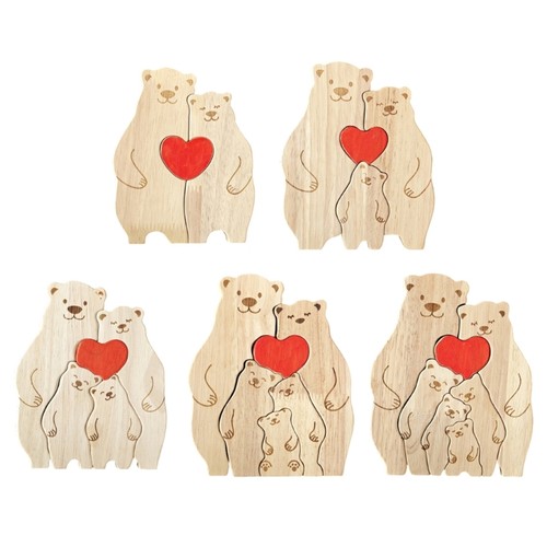 Personalize wooden bear - wooden,
