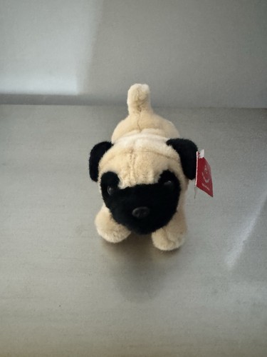 Aurora plush pug dog - pug, soft