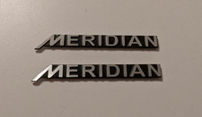 2x MERIDIAN 3D Metal Badge