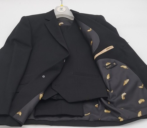 Boys suit plain black - pc,