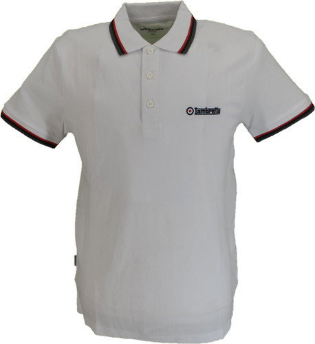 Lambretta white red - lambretta, white/red/navy/iron