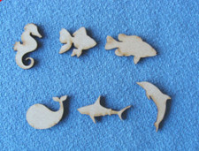 Mini Wooden MDF Craft Shapes