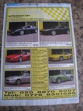 JOE MACARI PERFORMANCE CARS HORSELESS CARRIAGES TO GENTRY 2001 ADVERT A4 FILE 11