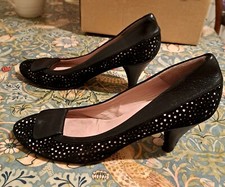 Audley Black Kitten Heels