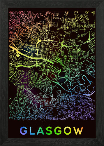 Glasgow framed wall art - wall,