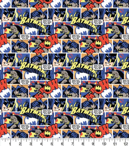 Batman comic strip fabric - strip, 100%