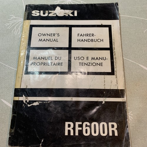 Suzuki rf600r owners manual - rf600r,