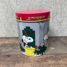Vintage Snoopy Cafe Tin Metal