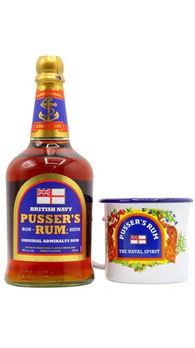 Pusser blue label rum - -,