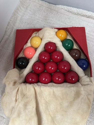 Vintage permac snooker balls - vintage,