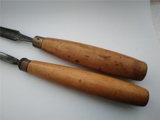 Vintage shallow gouges