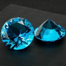 Glass Crystal Diamond Shaped Paperweight Decorative Cut Giant Gemstone x1