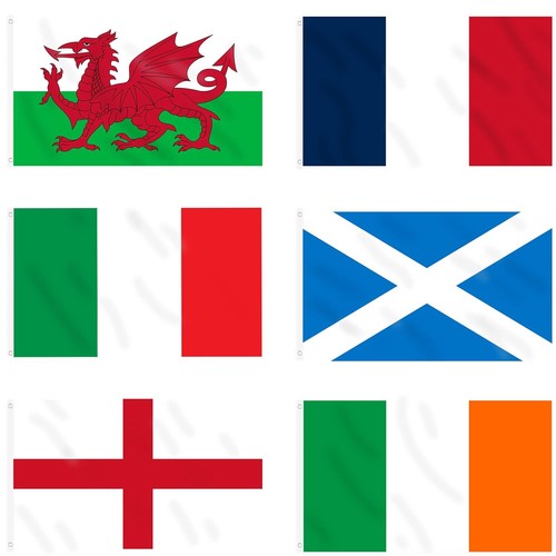 Nations rugby flags - 6,