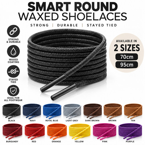 Mens shoe laces - shoe, coloured