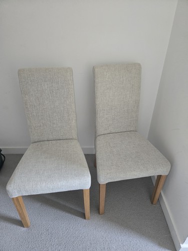 Solid oak dining chairs - solid,
