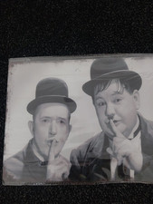 7.8 Inch 11.8 Vintage Aluminum Laurel And Hardy Vintage Sign