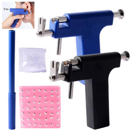 Ear piercing gun machine with - gun,