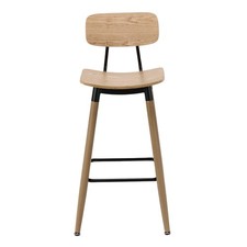 Wooden Bar Stools Metal Frame