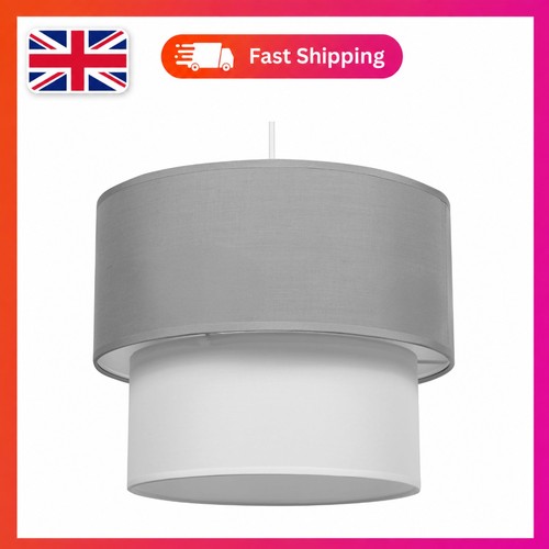 Elegant tier fabric lamp - elegant,