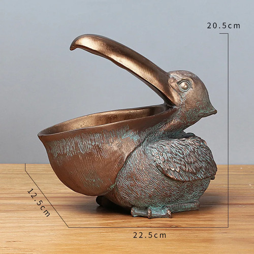 Pelican bird figurine resin - bird,