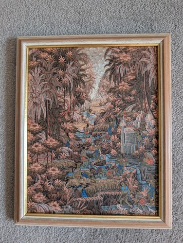 Vintage bali painting - painting, frame