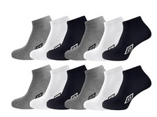 Umbro Mens Trainer Socks (3/6/12 pair options) Cotton Rich Men UK 6-8.5 & 9-12