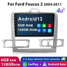 6+128G Android13 Carplay 9" Car Radio GPS SWC DAB+ WiFi For Ford Focus 2004-2011