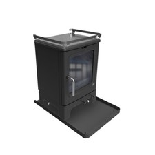 Wood burning stove log burner - wood,