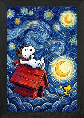 Snoopy and woodstock starry - woodstock,