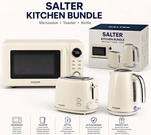 Salter kitchen bundle - kitchen, cream