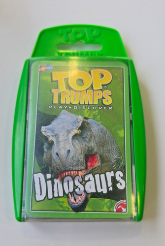 Top trumps dinosaurs card - top,