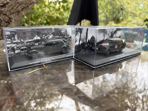 Wwii military diecast cars - 2x,