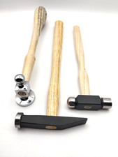 Chasing Hammer - Ball Peen Hammer - Goldsmith Hammer - Set of 3 Jewelry Hammers