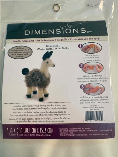 Llama needle felting kit - llama,