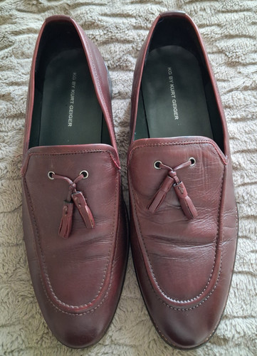 Oxblood leather loafers - loafers, by