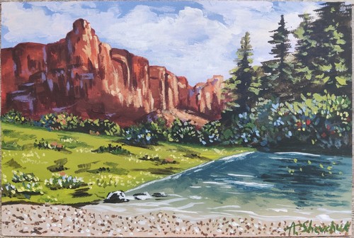 Mountain landscape original - mountain,