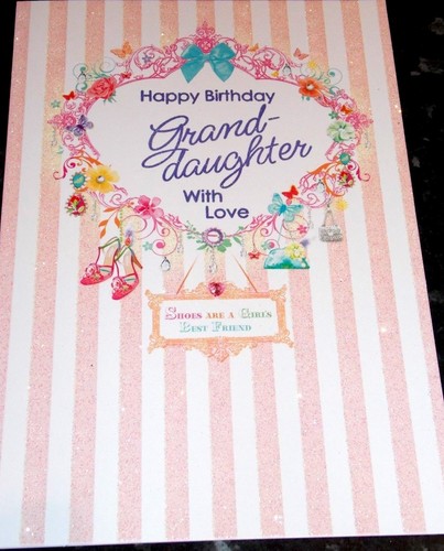 Granddaughter birthday card - granddaughter,