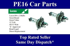 Lucas H4 Headlight Bulbs x 2