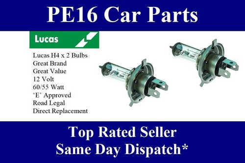 Lucas headlight bulbs 2 - h4,