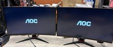 2 X AOC C27G2E Curved Monitors 27”
