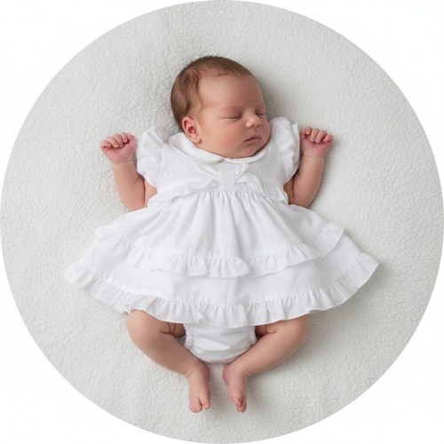 Premature tiny baby girl dress - tiny,
